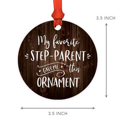 MDF Rustic Ornament Favorite Step-Parent Image 2