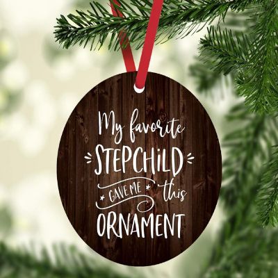 MDF Rustic Ornament Favorite Stepchild Image 1