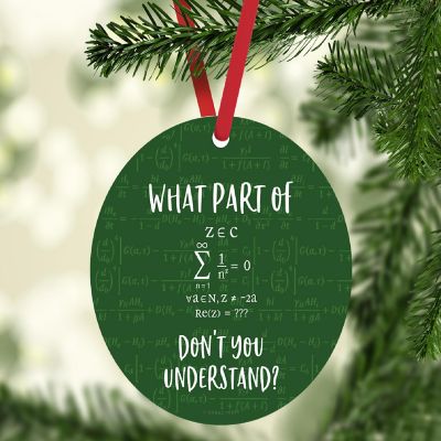 MDF Wood Ornament  Complex Math Image 1