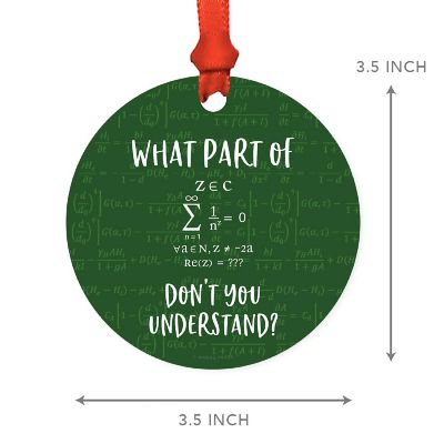 MDF Wood Ornament  Complex Math Image 2