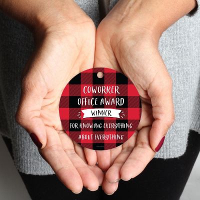 MDF Wood Ornament  Einstein Genius Award Image 1