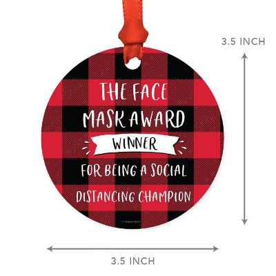 MDF Wood Ornament  Face Mask Image 2