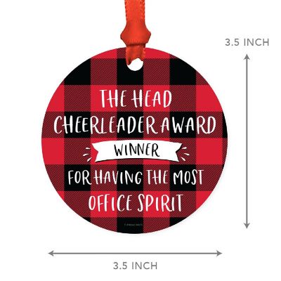 MDF Wood Ornament  Head Cheerleader Image 2