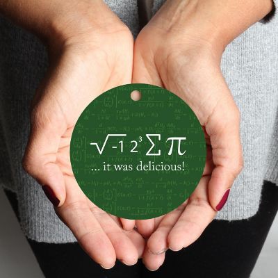 MDF Wood Ornament  I Ate Sum Pi Image 2