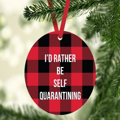MDF Wood Ornament  I'd Rather Be Image 1
