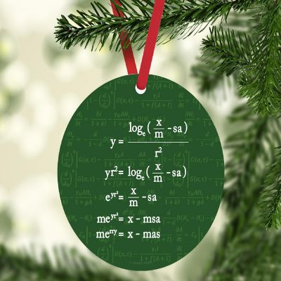 MDF Wood Ornament  Math Equation Image 1