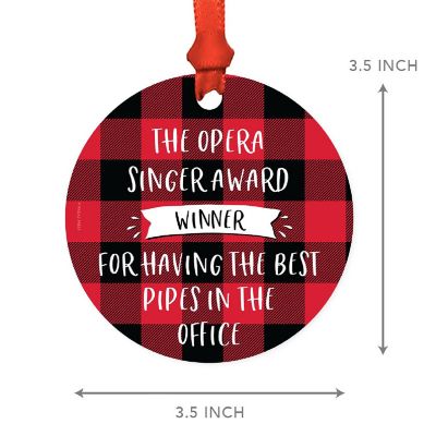 MDF Wood Ornament  Opera Singer Award Image 2