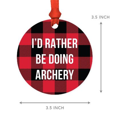 MDF Wood Ornament  Rather Be Archery Image 2