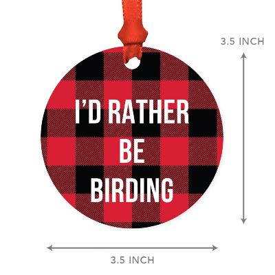 MDF Wood Ornament  Rather Be Birding Image 2