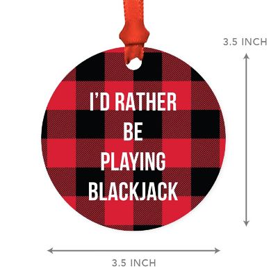MDF Wood Ornament  Rather Be Blackjack Image 2