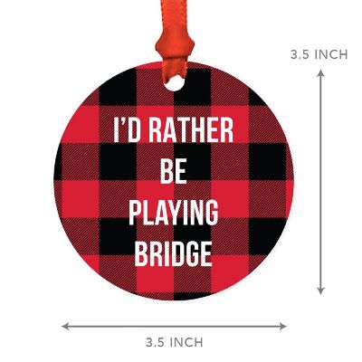 MDF Wood Ornament  Rather Be Bridge Image 2