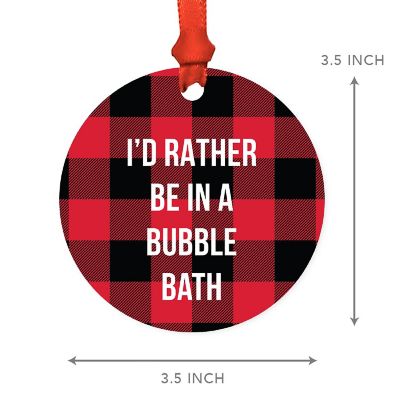MDF Wood Ornament  Rather Be Bubble Bath Image 2