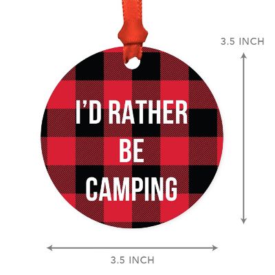 MDF Wood Ornament  Rather Be Camping Image 2