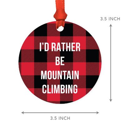 MDF Wood Ornament  Rather Be Climbing Image 2