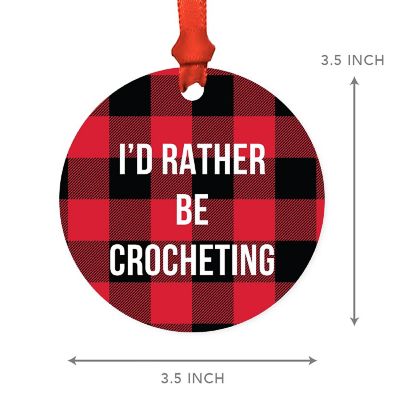 MDF Wood Ornament  Rather Be Crocheting Image 2