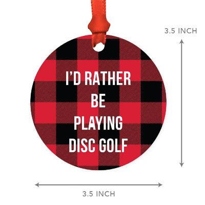 MDF Wood Ornament  Rather Be Disc Golf Image 2