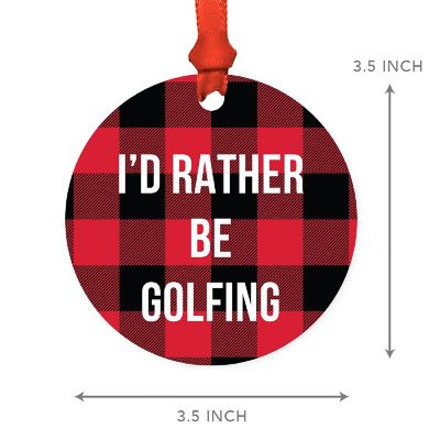 MDF Wood Ornament  Rather Be Golfing Image 2