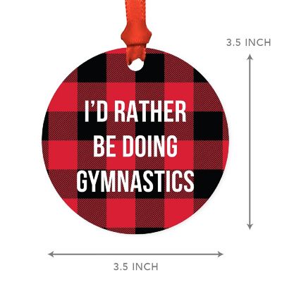 MDF Wood Ornament  Rather Be Gymnastics Image 2