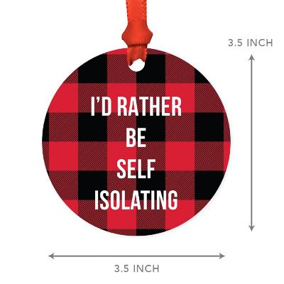 MDF Wood Ornament  Rather Be Isolating Image 2