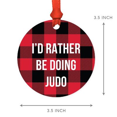 MDF Wood Ornament  Rather Be Judo Image 2
