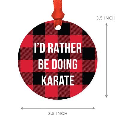 MDF Wood Ornament  Rather Be Karate Image 2