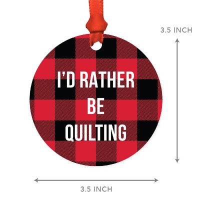 MDF Wood Ornament  Rather Be Quilting Image 2