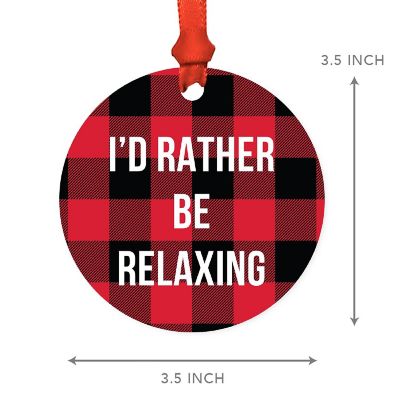 MDF Wood Ornament  Rather Be Relaxing Image 2
