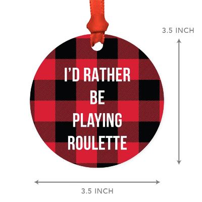 MDF Wood Ornament  Rather Be Roulette Image 2