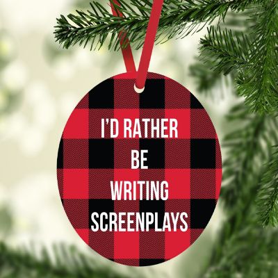 MDF Wood Ornament  Rather Be Screenwriting Image 1
