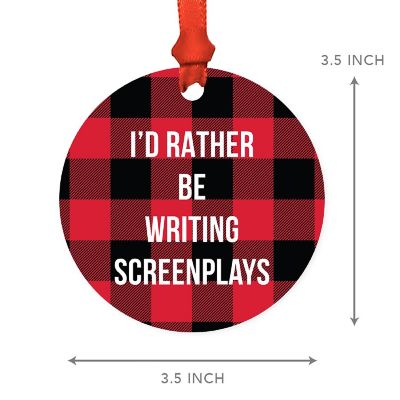 MDF Wood Ornament  Rather Be Screenwriting Image 2