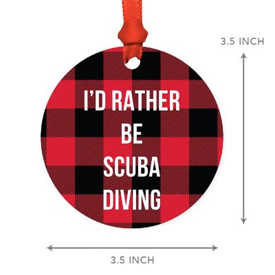 MDF Wood Ornament  Rather Be Scuba Image 2