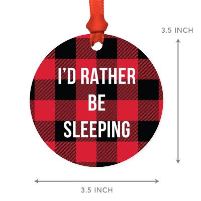 MDF Wood Ornament  Rather Be Sleeping Image 2