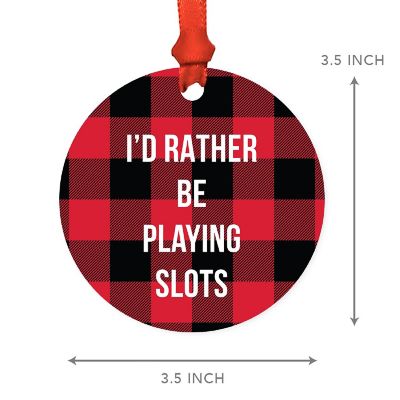 MDF Wood Ornament  Rather Be Slots Image 2