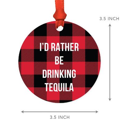 MDF Wood Ornament  Rather Be Tequila Image 2