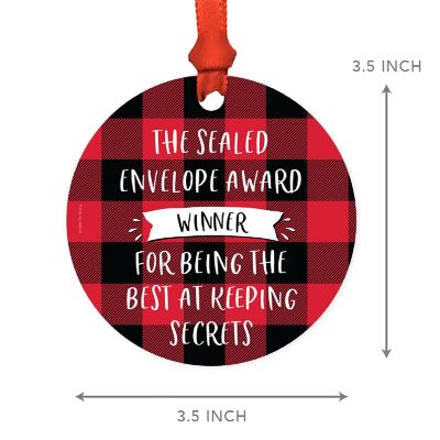 MDF Wood Ornament  Sealed Envelope Award Image 2