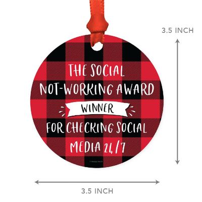 MDF Wood Ornament  Social Not-Working Image 2