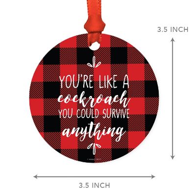 MDF Wood Survivor Ornament Tough As Hell Image 2