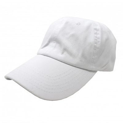 Mechaly Cotton Dad Hat Adjustable Cap (White) Image 1