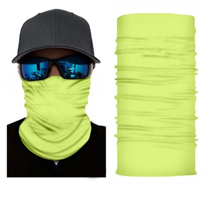 Mechaly Face Cover Neck Gaiter with Dust and Sun UV Protection Breathable Tube Neck Warmer (Neon Yellow) Image 1