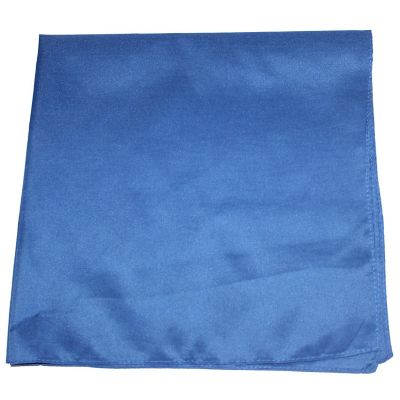 Mechaly Polyester Sewn Edges XL Solid Bandana - 27 x 27 Inches - 5 Pack (Royal Blue) Image 1