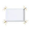 Medium Black &amp; Gold Striped Serving Trays - 2 Pc. Image 1