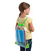 Medium Bright Color Trim Transparent Drawstring Bags - 12 Pc. Image 1