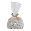 Medium Clear Cellophane Bags with Gold Bow Kit - 50 Pc. Image 1
