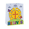 Medium Color Your Own He Lives Gift Bags - 12 Pc. Image 1