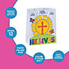 Medium Color Your Own He Lives Gift Bags - 12 Pc. Image 2