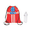 Medium Jesus Saves USA Drawstring Bags - 12 Pc. Image 1