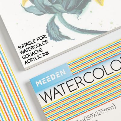 MEEDEN Watercolor Paper Pad 20 Sheets Image 2