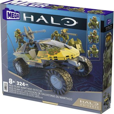Mega Bloks Halo Universe Red Team Warthog Rescue 324pcs Playset 3 Small Figures Mattel Image 1