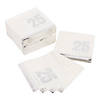 Mega Bulk 100 Pc. 25th Anniversary Beverage Napkins Image 1