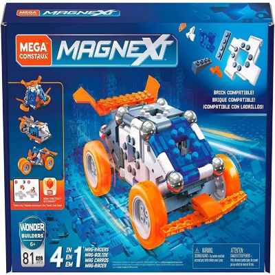 Mega Construx Magnext 4 in 1 Mag Racers Building Set Image 1